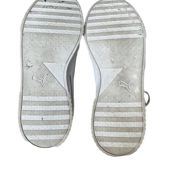 Puma Platform Sneakers Womans Size 9 Carina White Leather Athletic Shoes - Picture 8 of 9